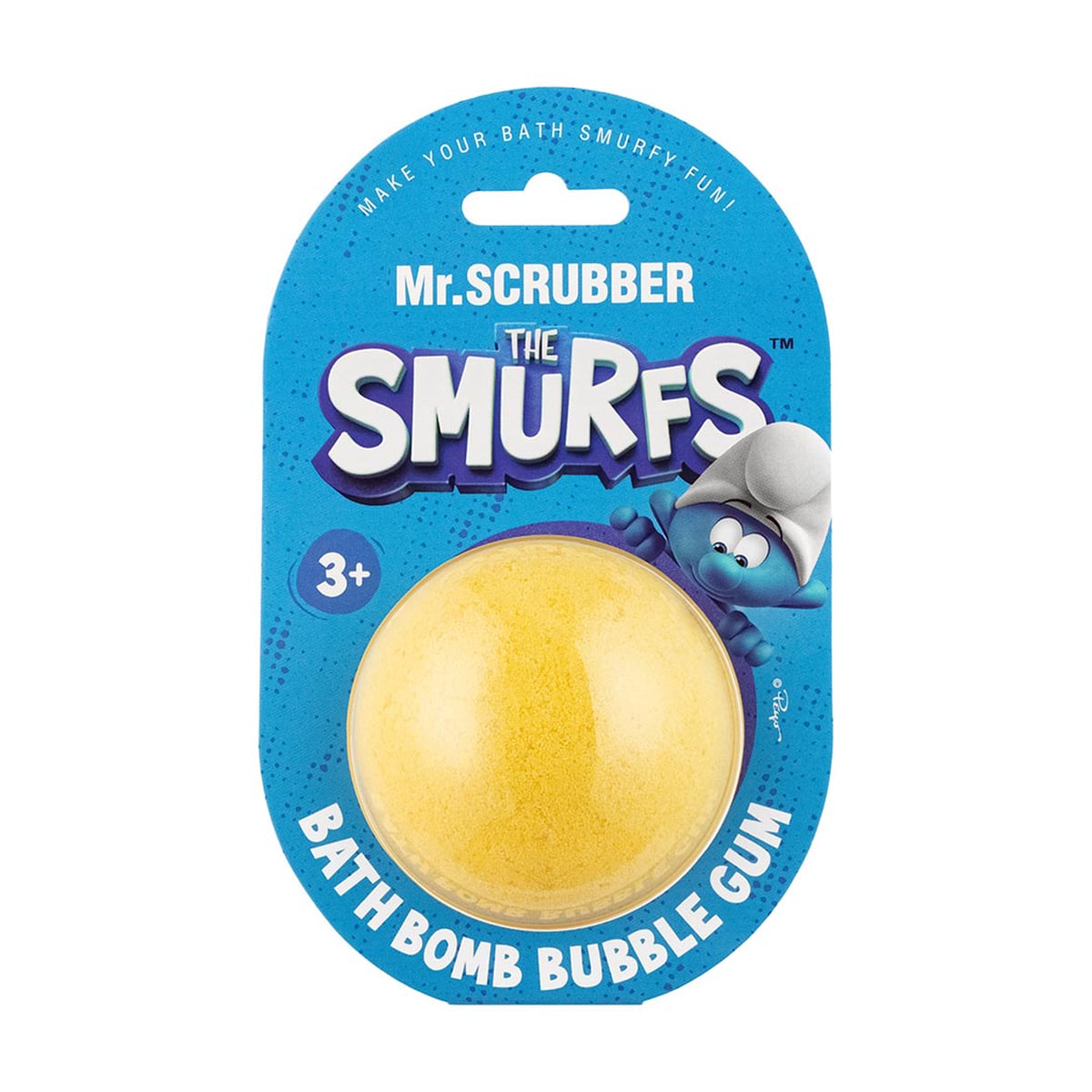Бомбочка для ванни Mr.Scrubber The Smurfs Bath Bomb, Bubble Gum, 170 г